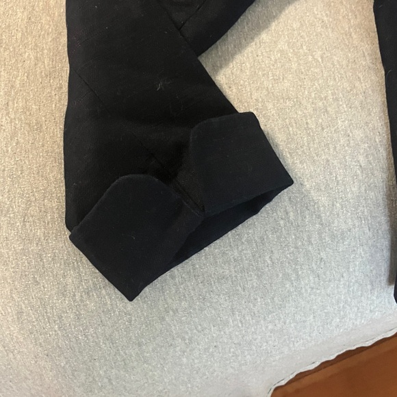 J. Crew Black Pea Coat with Colorful Lining - Picture 7 of 7